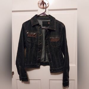 Rocawear Navy Denim Jacket with Logo